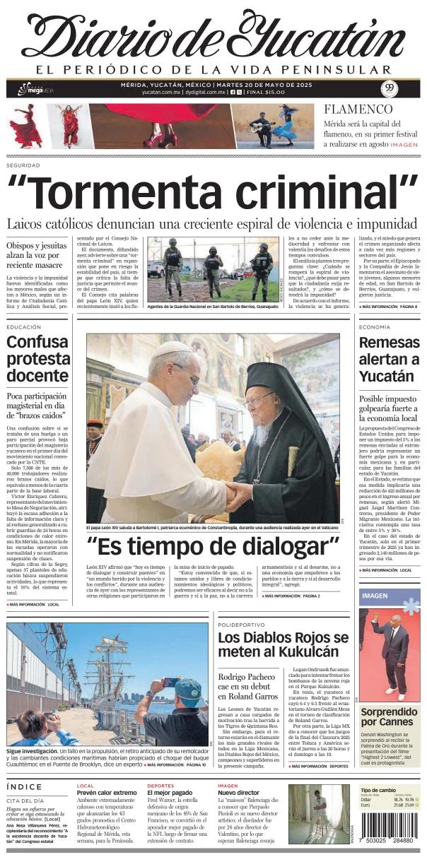 Portada de Diario de Yucatán