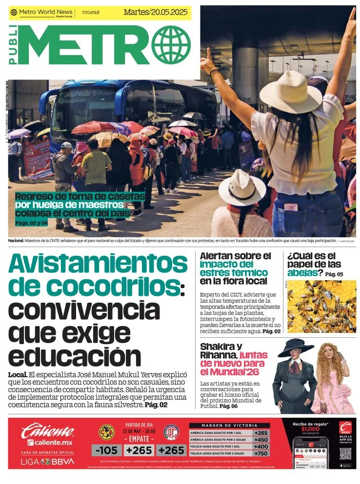 Portada de Publimetro Merida