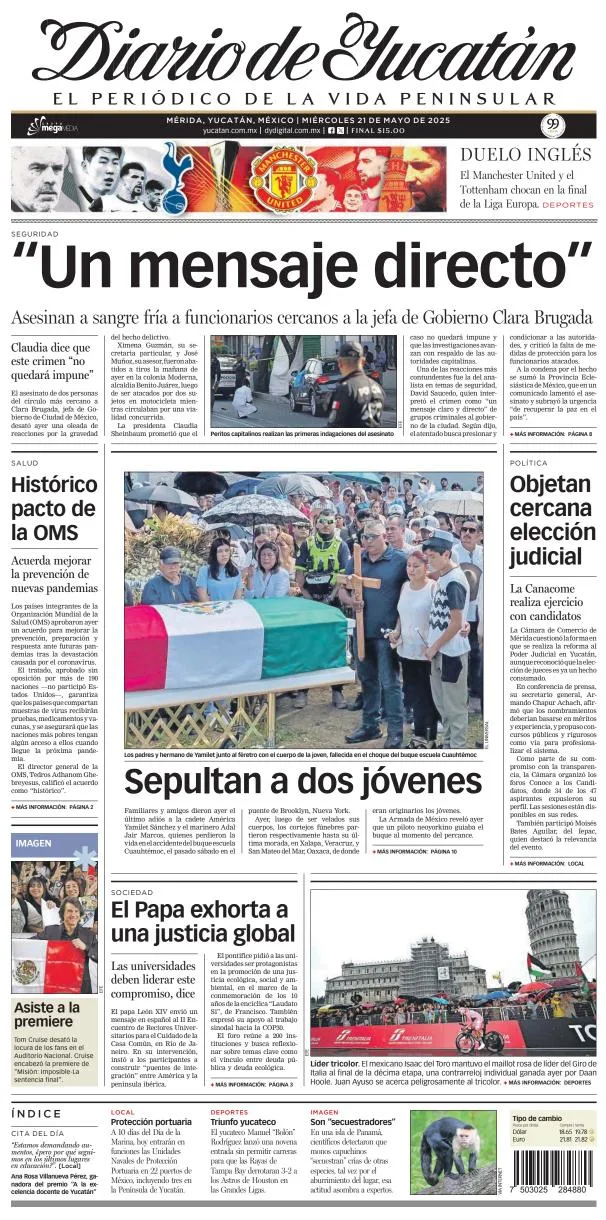 Portada de Diario de Yucatán