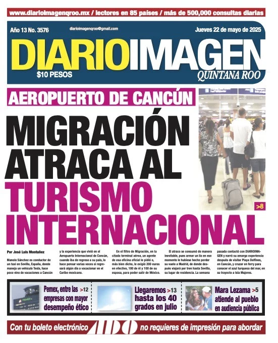 Portada de Diario Imagen Quintana Roo