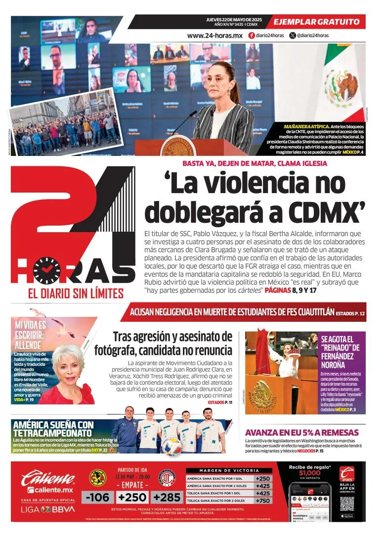 Portada de 24 Horas