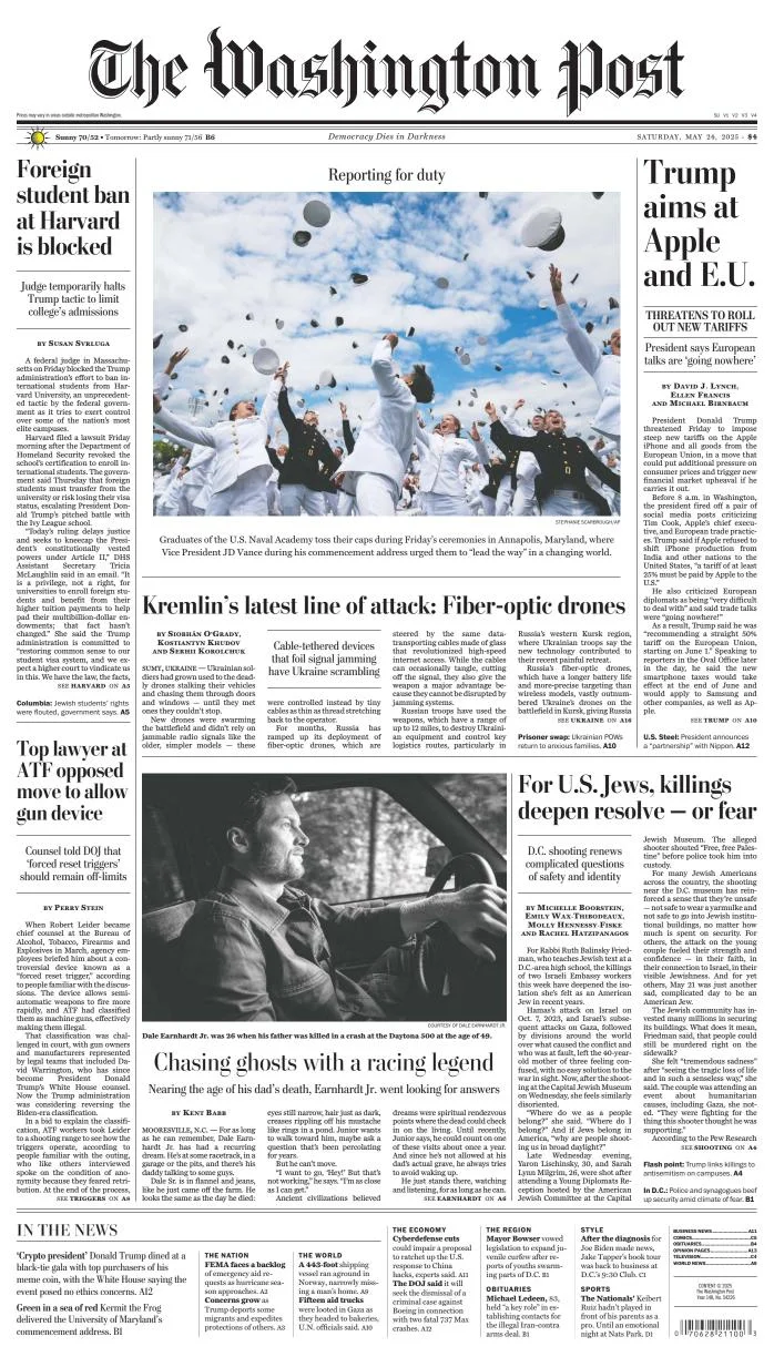 Portada de The Washington Post