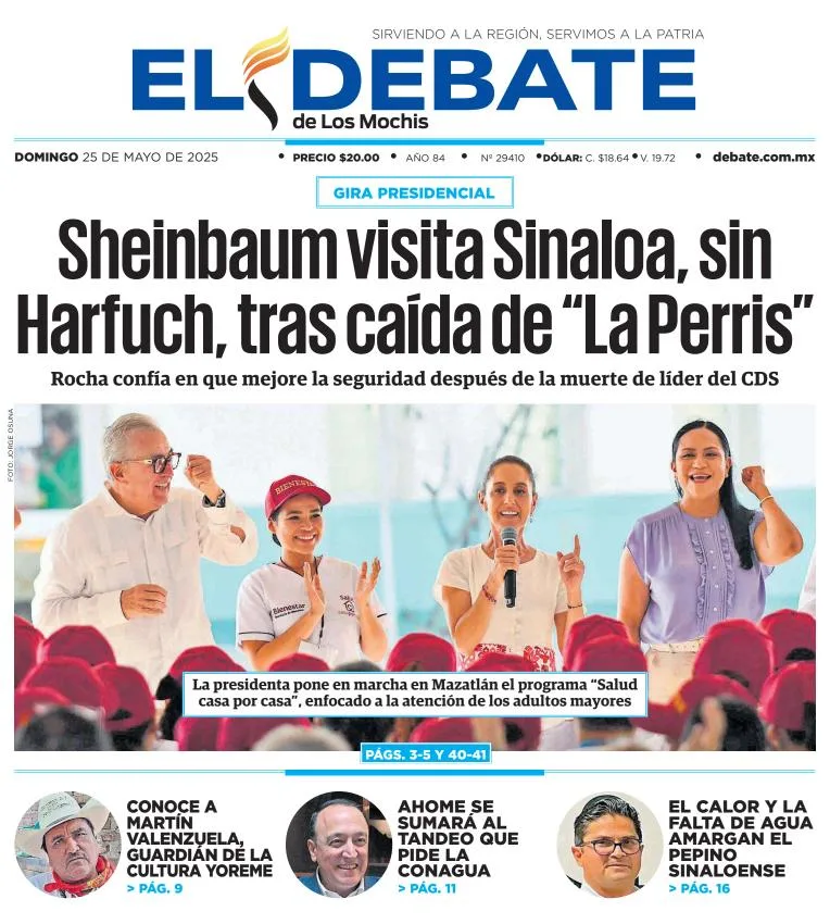 Portada de El Debate de los Mochis