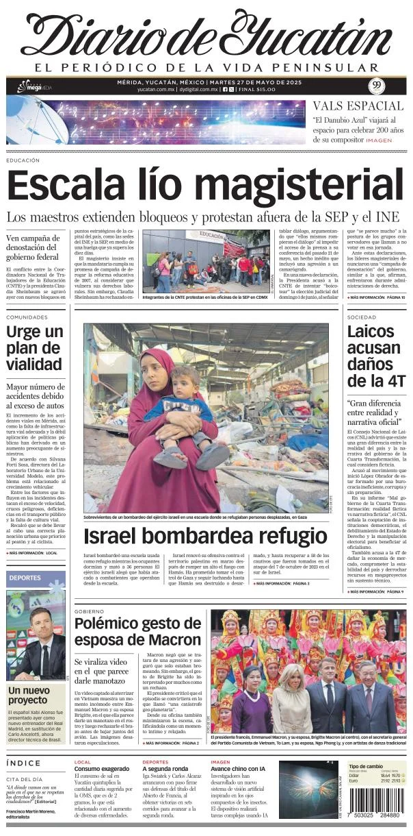 Portada de Diario de Yucatán
