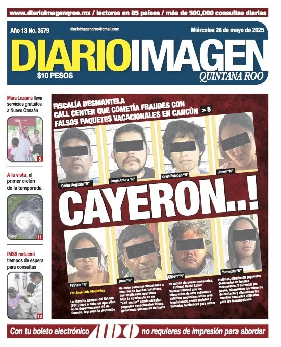 Portada de Diario Imagen Quintana Roo