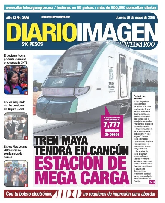 Portada de Diario Imagen Quintana Roo
