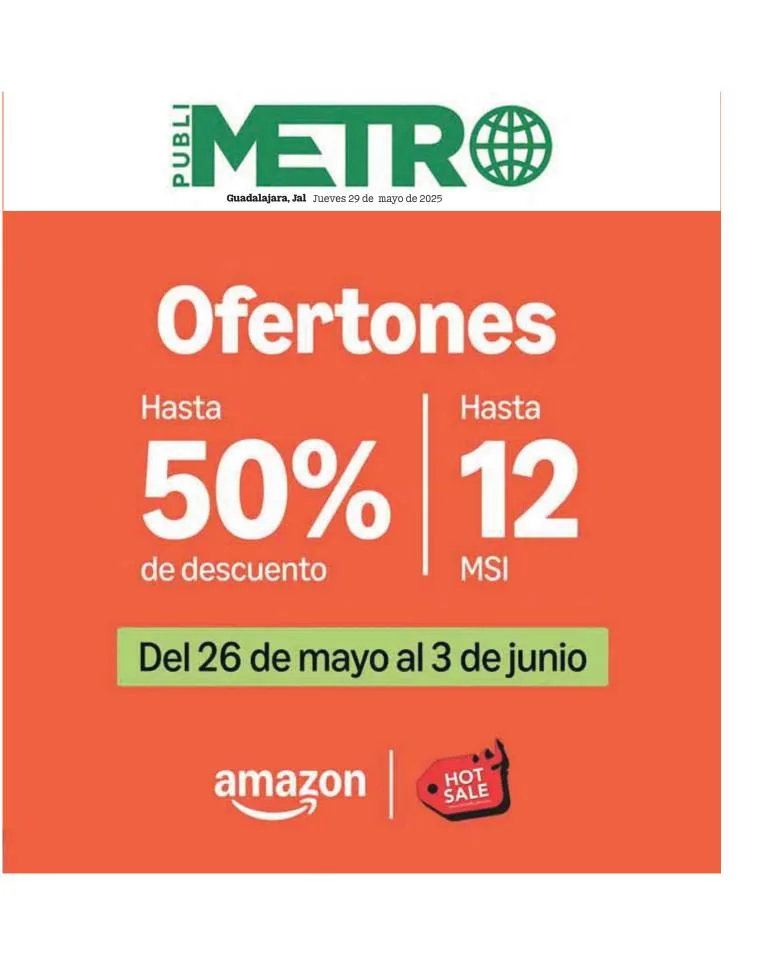 Portada de Publimetro Guadalajara