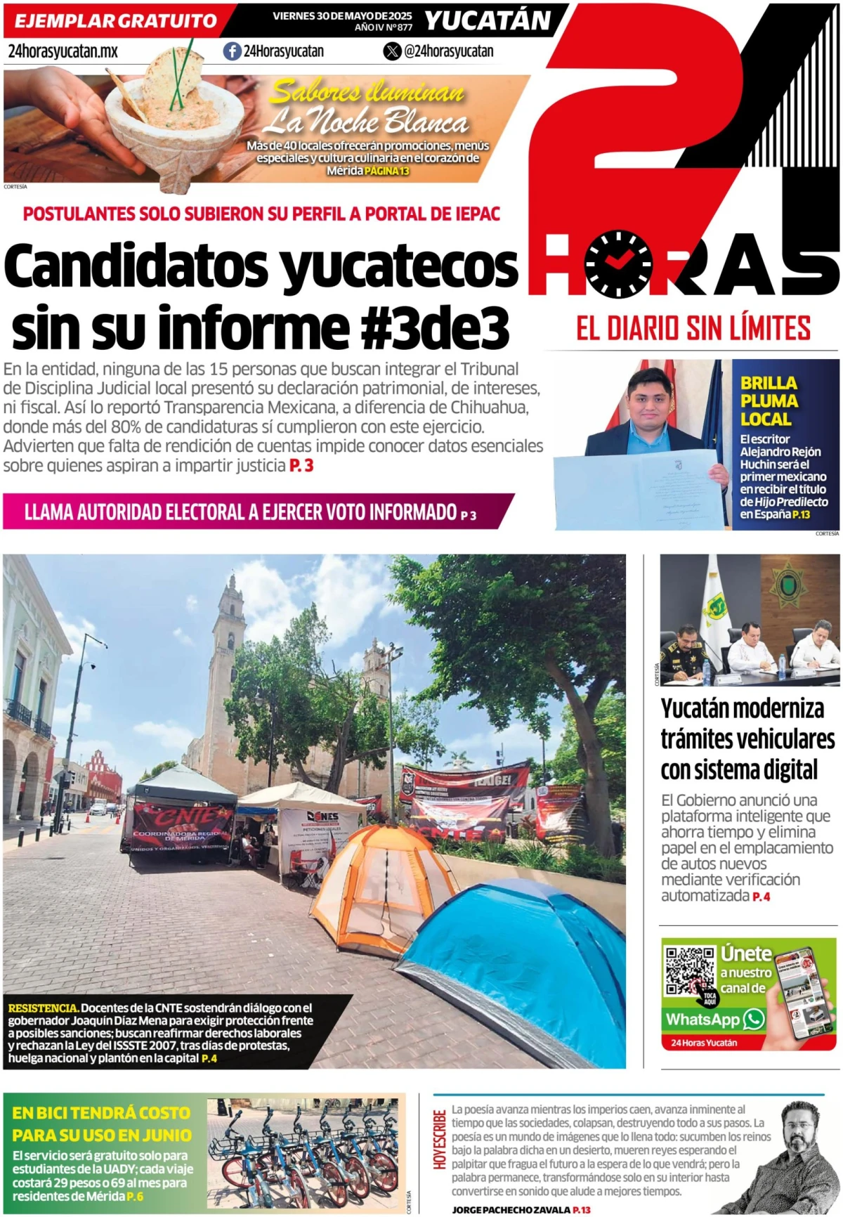 Portada de 24 Horas Yucatan