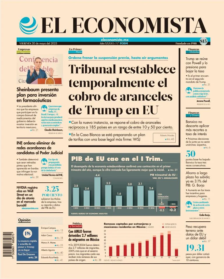 Portada de El Economista