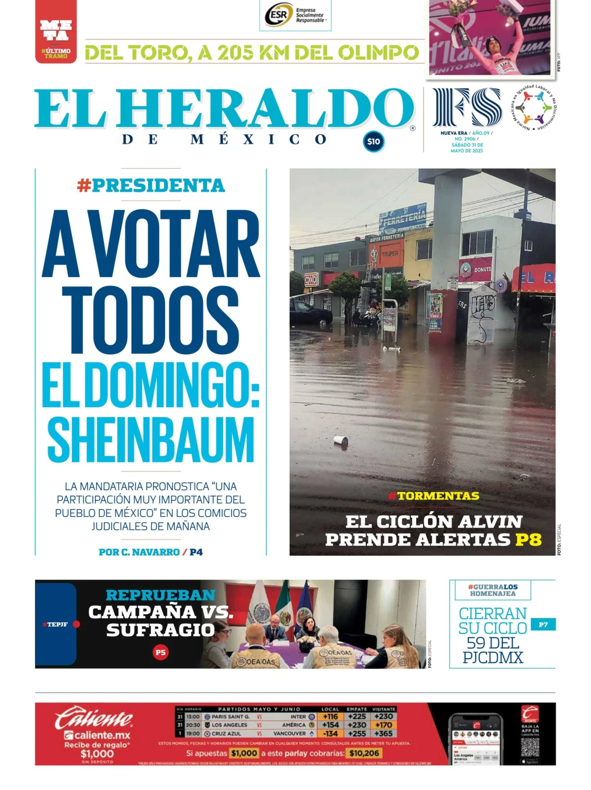Portada de El Heraldo de Mexico
