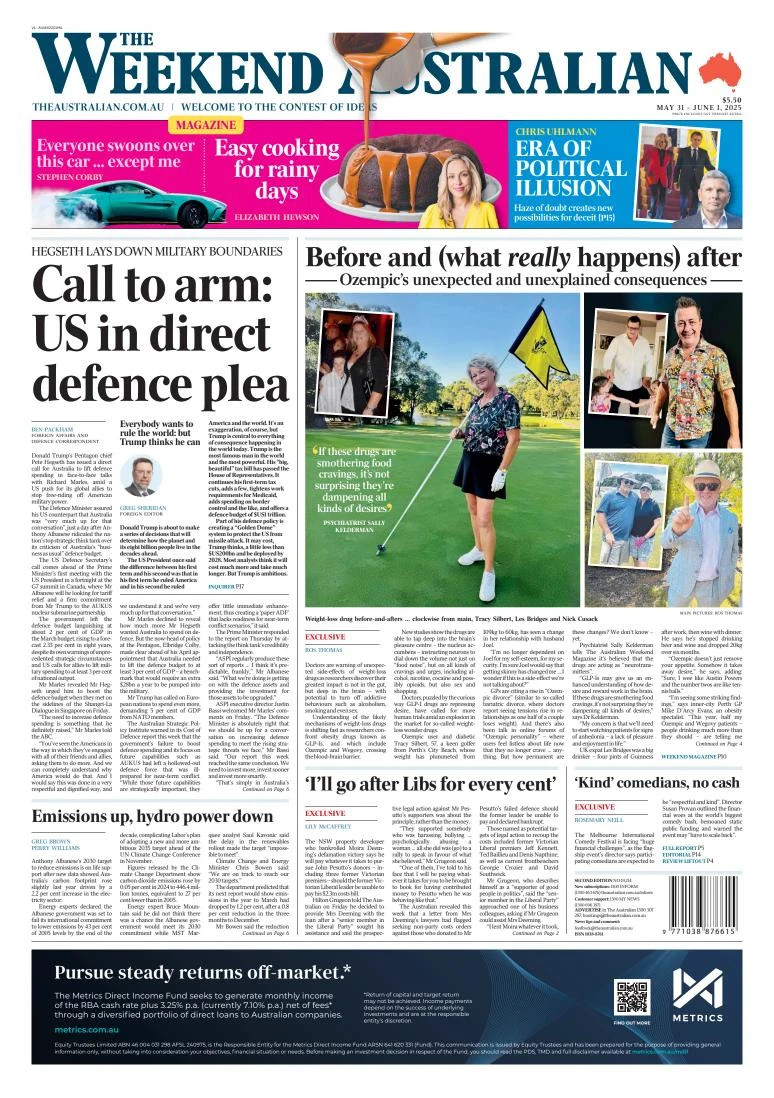 Portada de The Australian