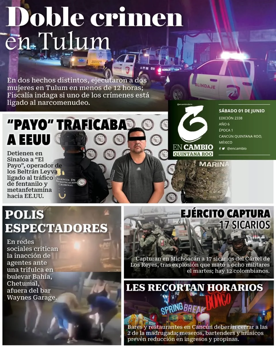 Portada de En Cambio - Quintana Roo (contraportada)