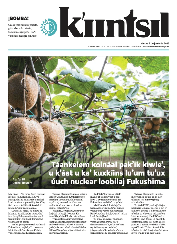 Portada de La Jornada - Kiintsil del martes, 3 de junio de 2025