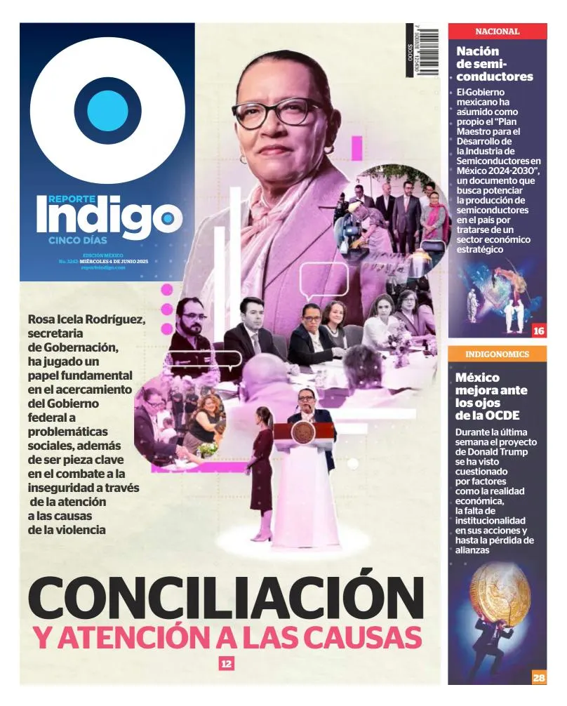 Portada de Reporte Indigo del miércoles, 4 de junio de 2025