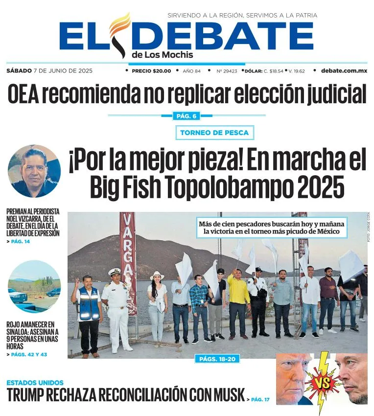 Portada de El Debate de los Mochis