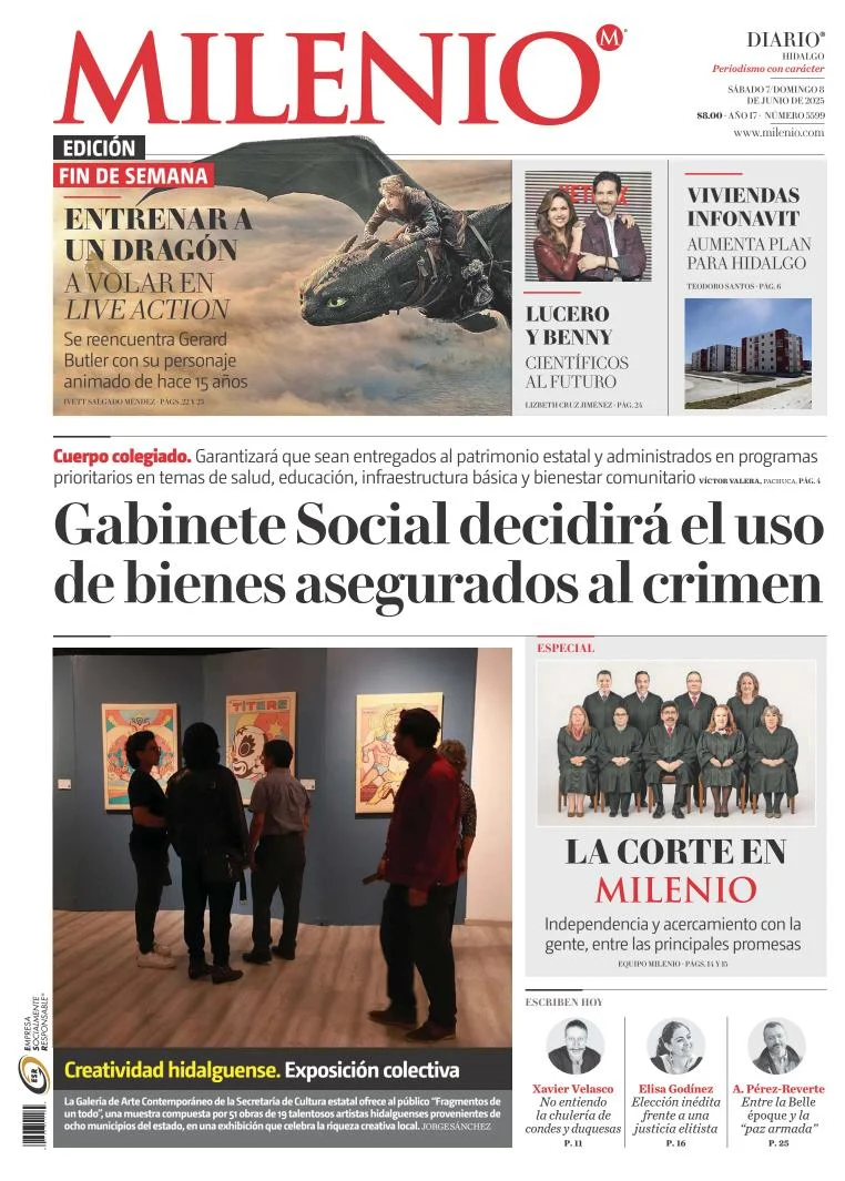 Portada de Milenio Hidalgo del sábado, 7 de junio de 2025