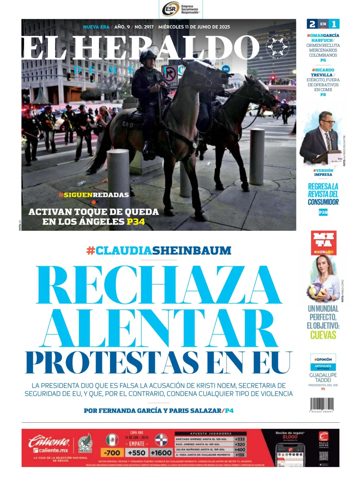Portada de El Heraldo de Mexico