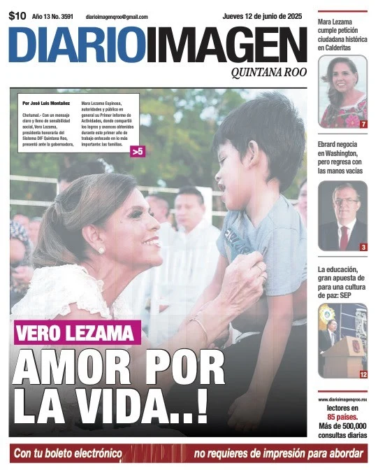 Portada de Diario Imagen Quintana Roo