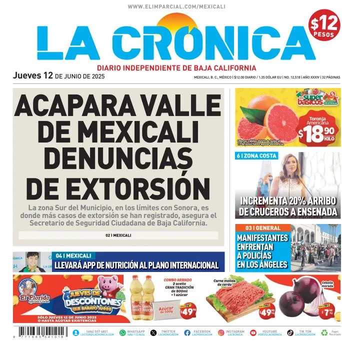 Portada de La Cronica