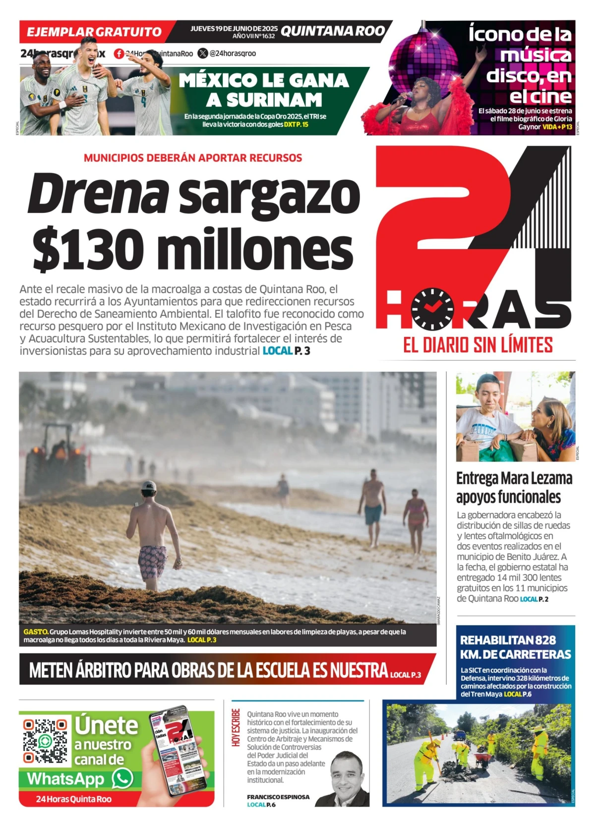 Portada de 24 Horas Quintana Roo
