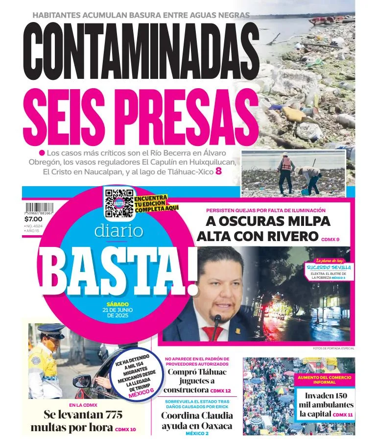 Portada de Basta del sábado, 21 de junio de 2025