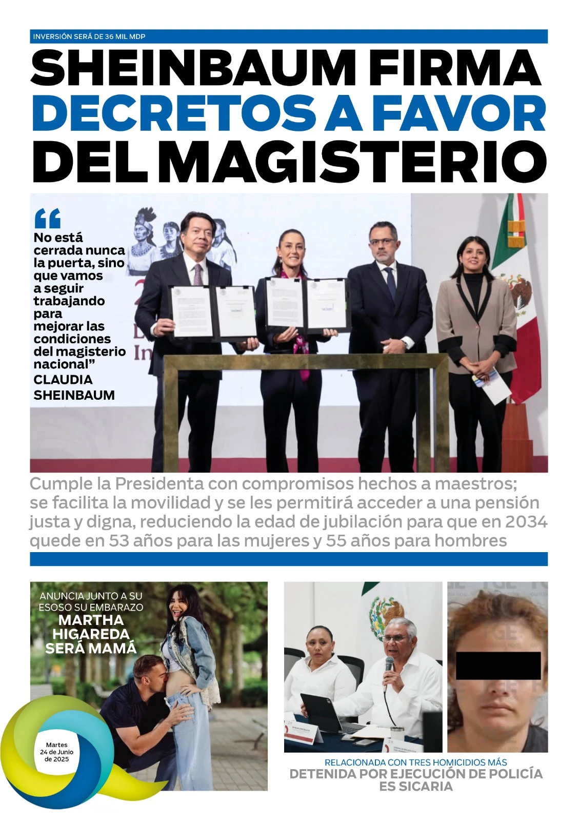 Portada de El Quintana Roo (contraportada)