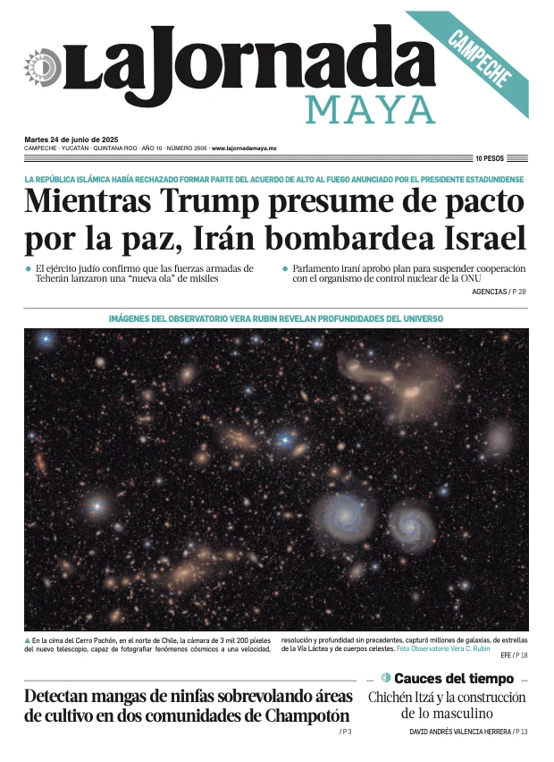 Portada de La Jornada Maya Campeche del martes, 24 de junio de 2025