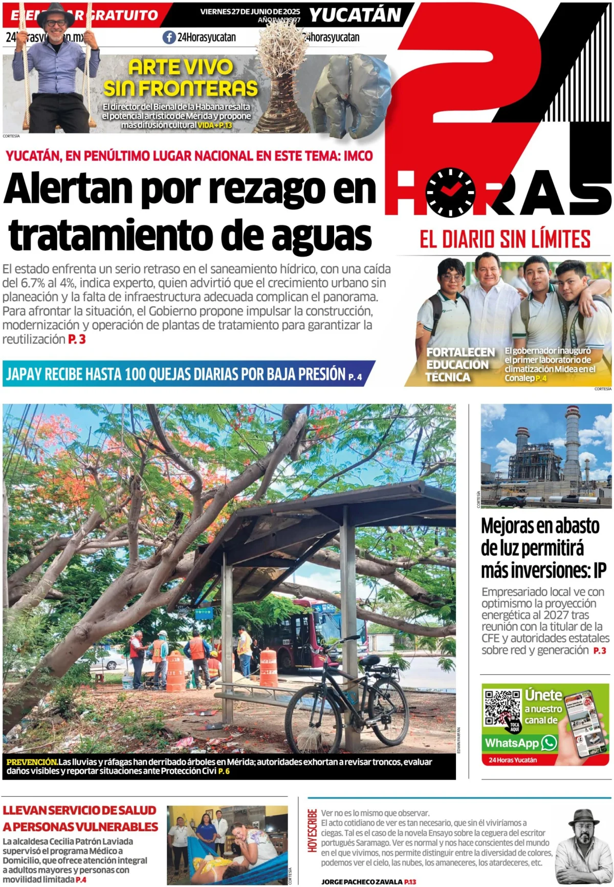 Portada de 24 Horas Yucatan