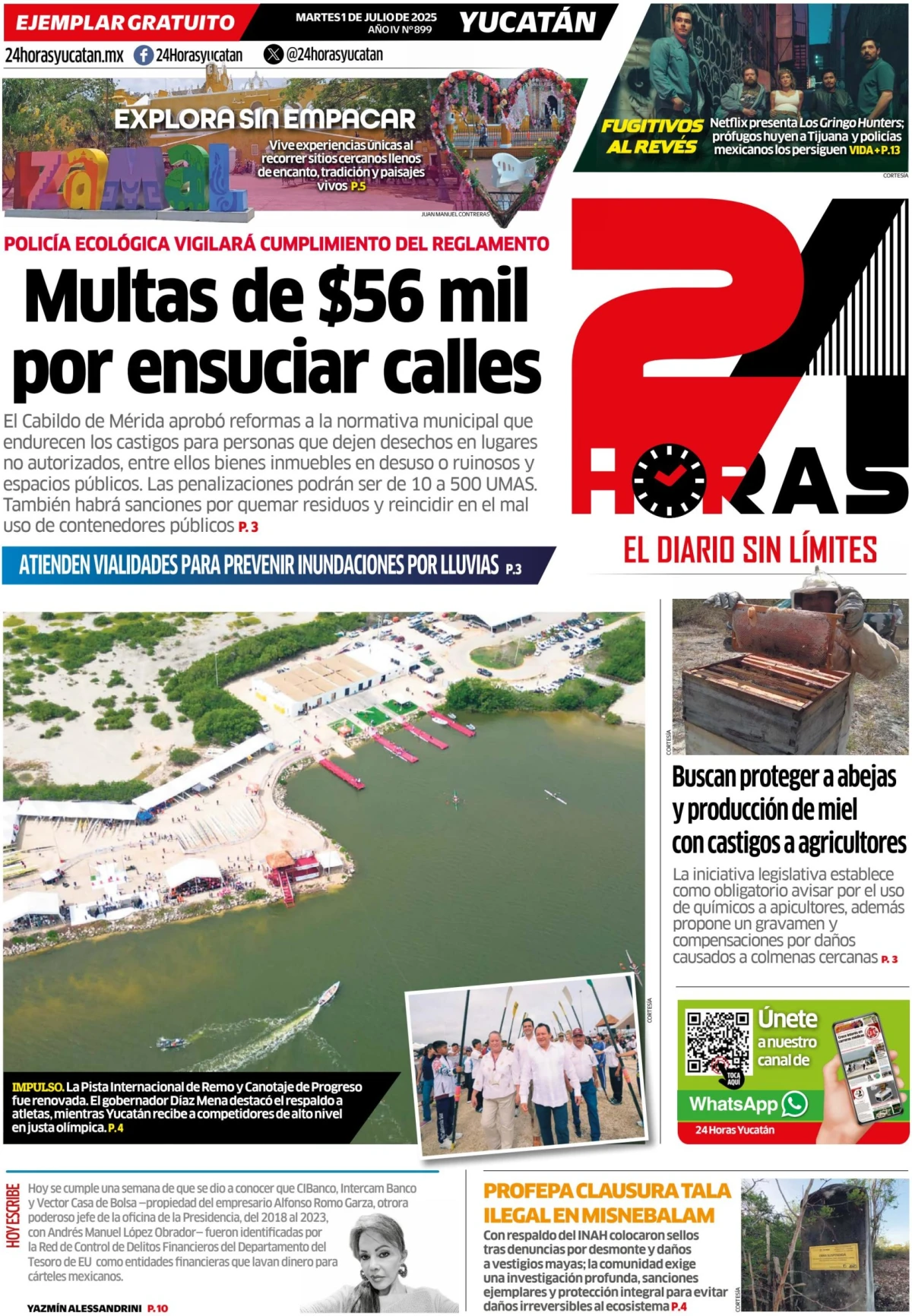 Portada de 24 Horas Yucatan