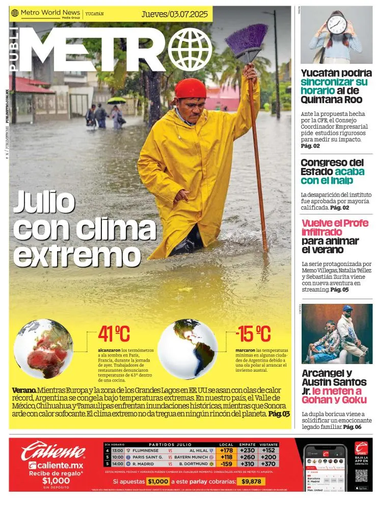 Portada de Publimetro Merida