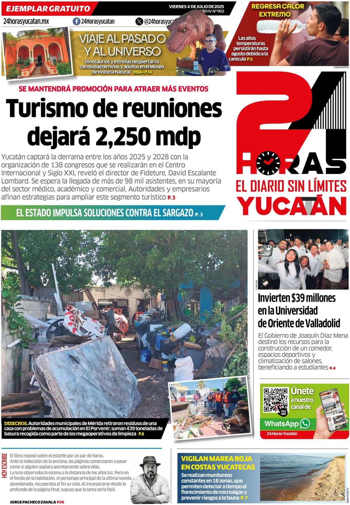 Portada de 24 Horas Yucatan