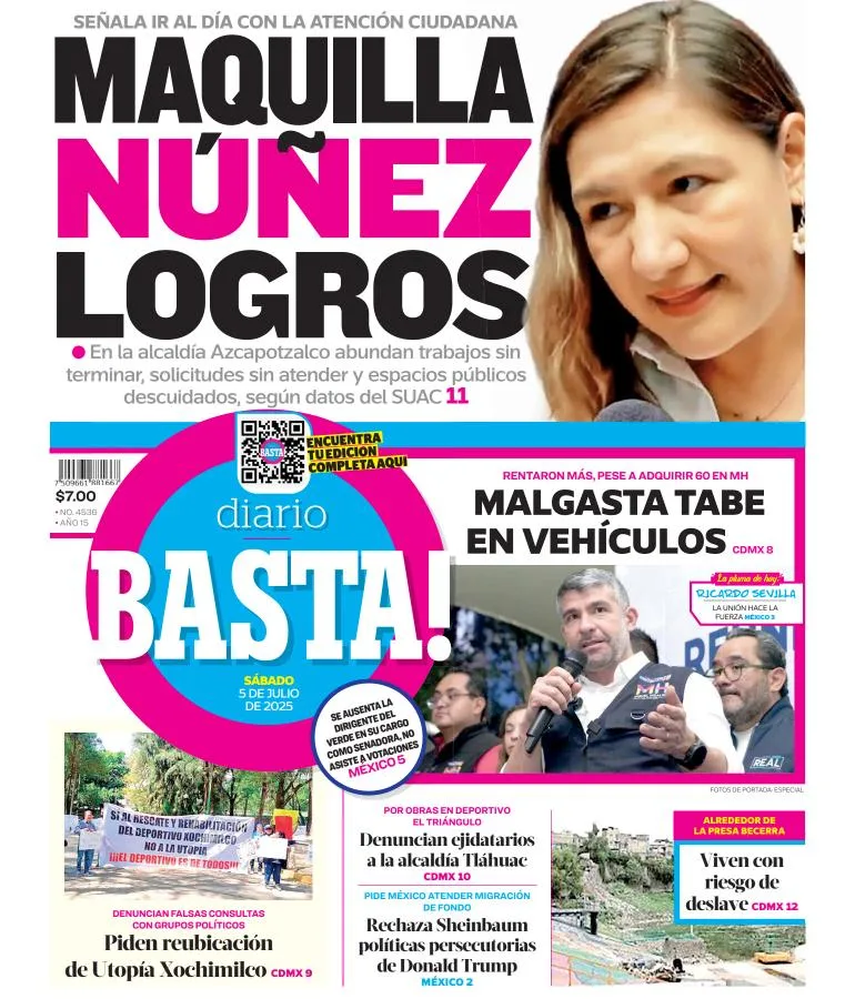 Portada de Basta del 2025-07-05