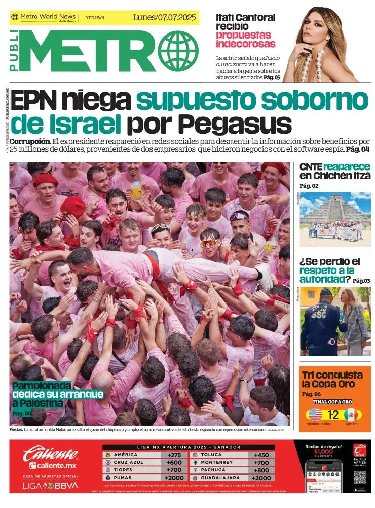 Portada de Publimetro Merida