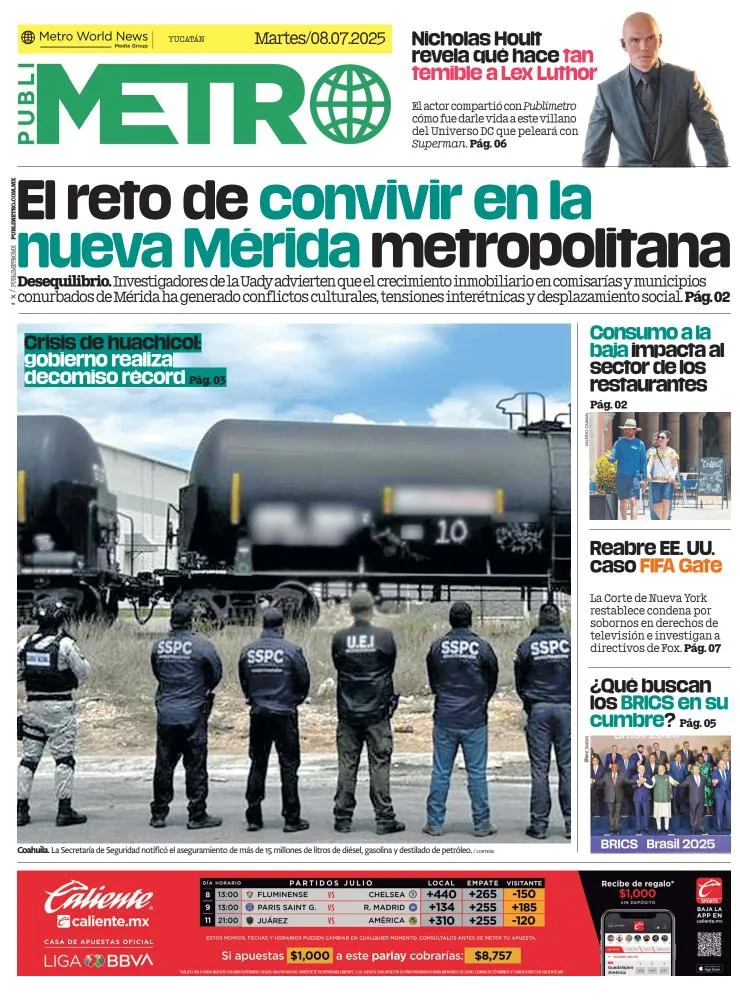 Portada de Publimetro Merida