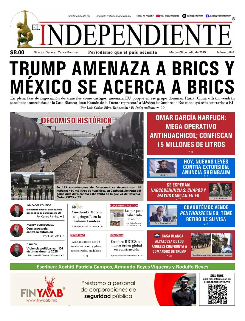 Portada de El Independiente