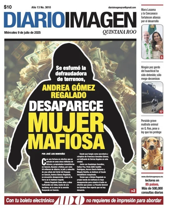 Portada de Diario Imagen Quintana Roo