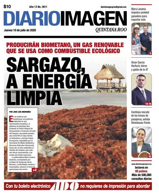 Portada de Diario Imagen Quintana Roo