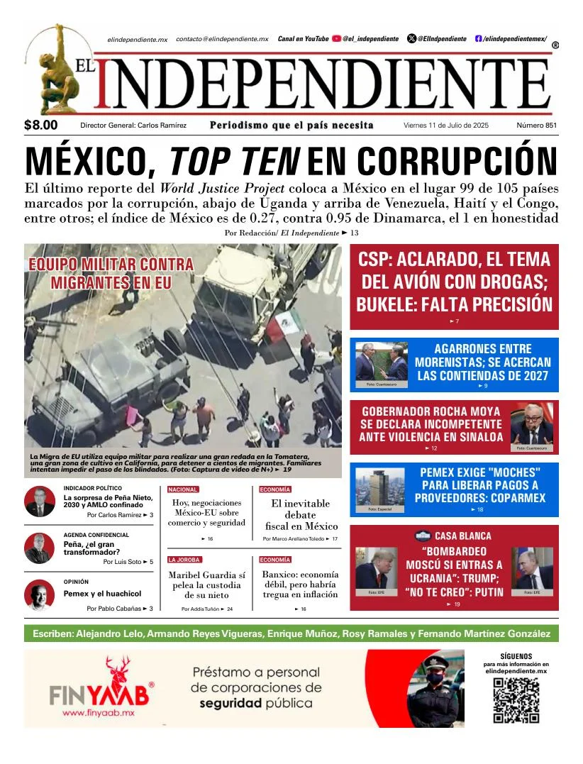 Portada de El Independiente