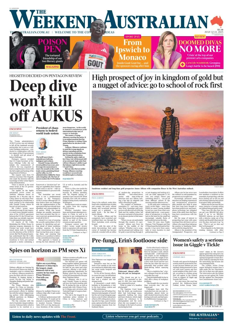 Portada de The Australian