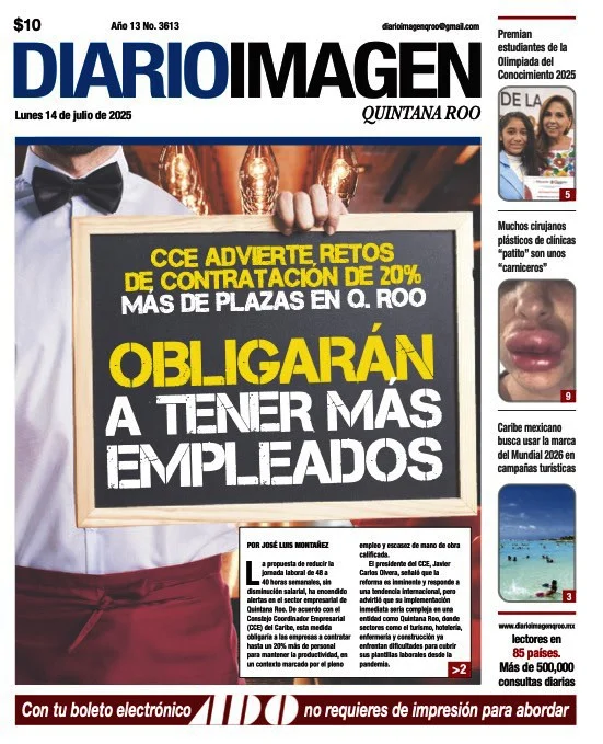 Portada de Diario Imagen Quintana Roo