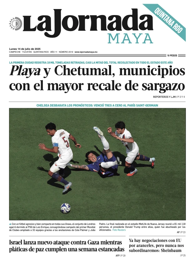 Portada de La Jornada Maya Quintana Roo