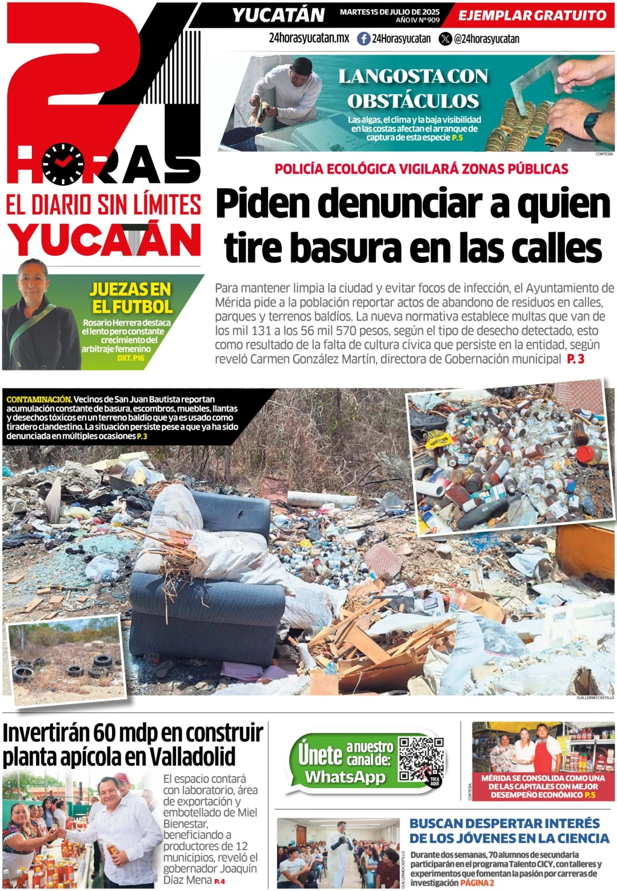 Portada de 24 Horas Yucatan