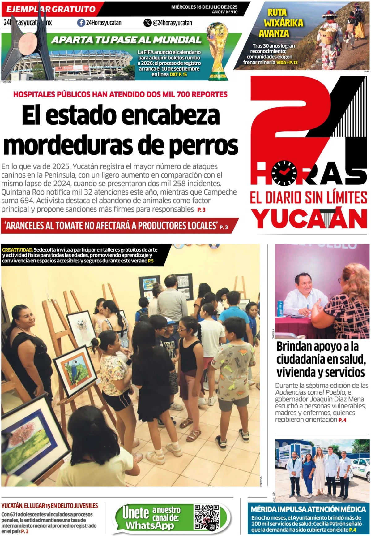 Portada de 24 Horas Yucatan