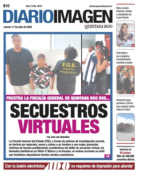 Portada de Diario Imagen Quintana Roo