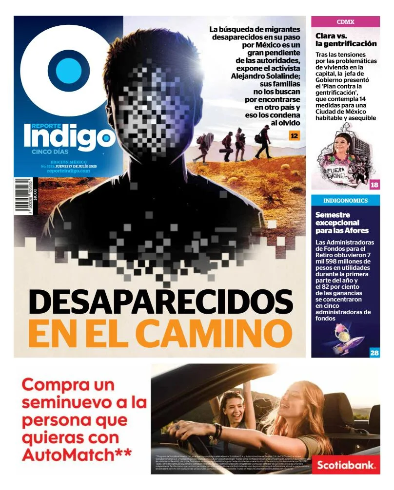 Portada de Reporte Indigo del 2025-07-17
