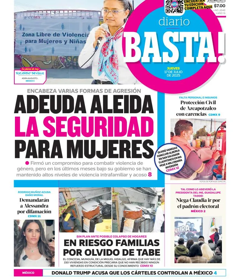 Portada de Basta del 2025-07-17