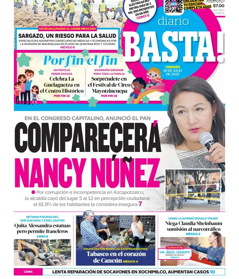 Portada de Basta del 2025-07-18