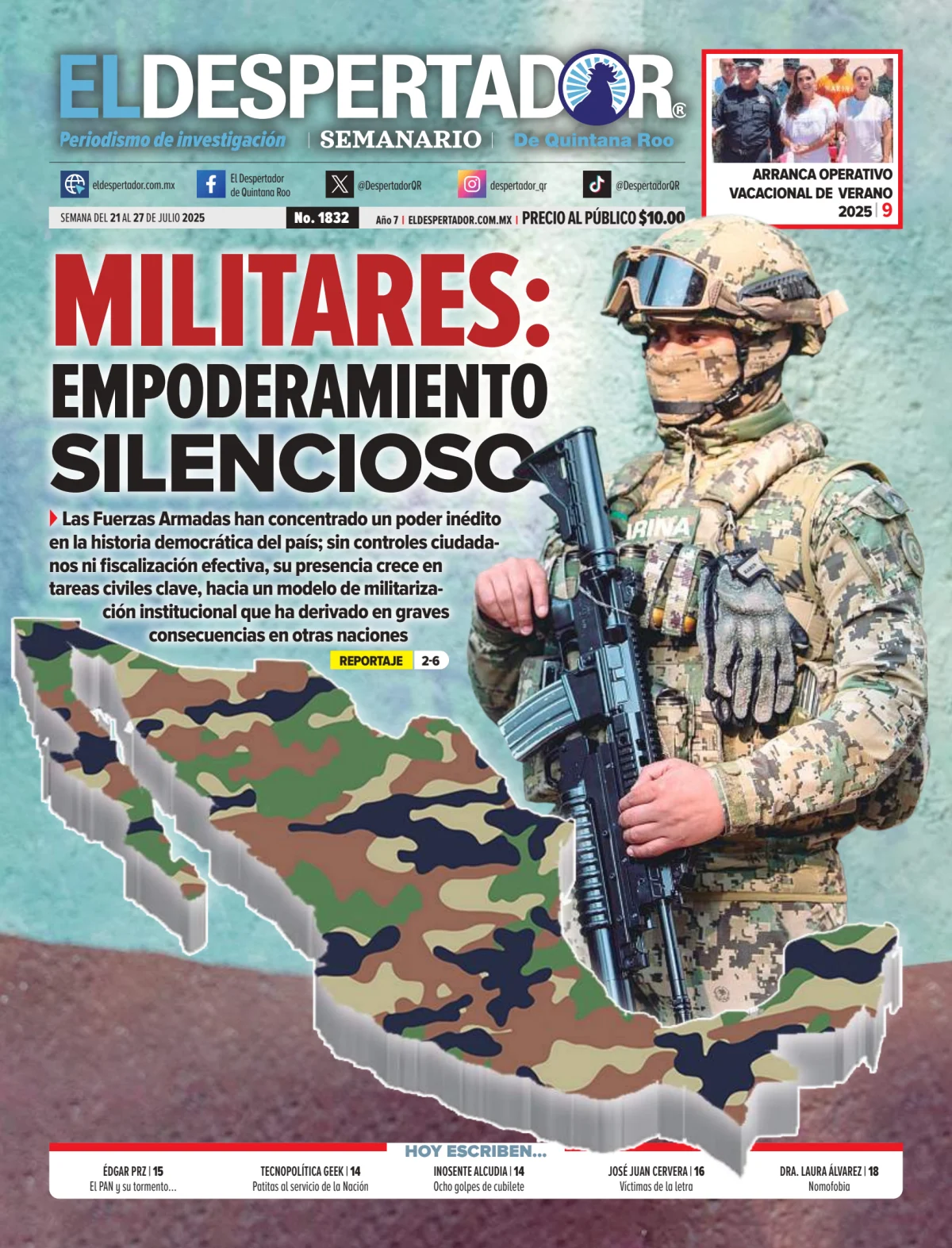 Portada de El Despertador de Quintana Roo