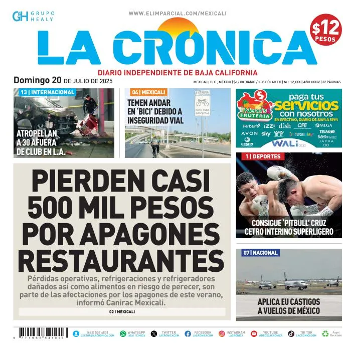 Portada de La Cronica