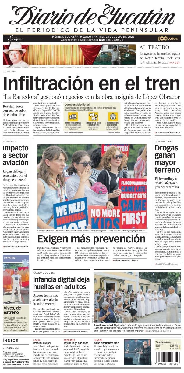 Portada de Diario de Yucatán
